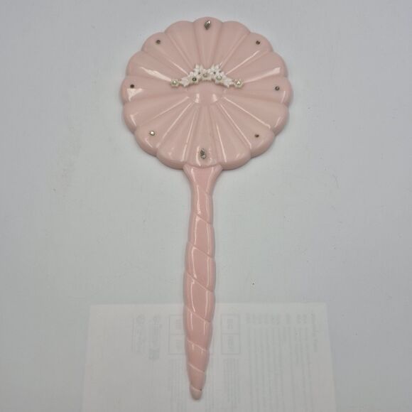 Vintage 1950's 4 Pc Pink Plastic Vanity Set Menda USA - Picture 4 of 16
